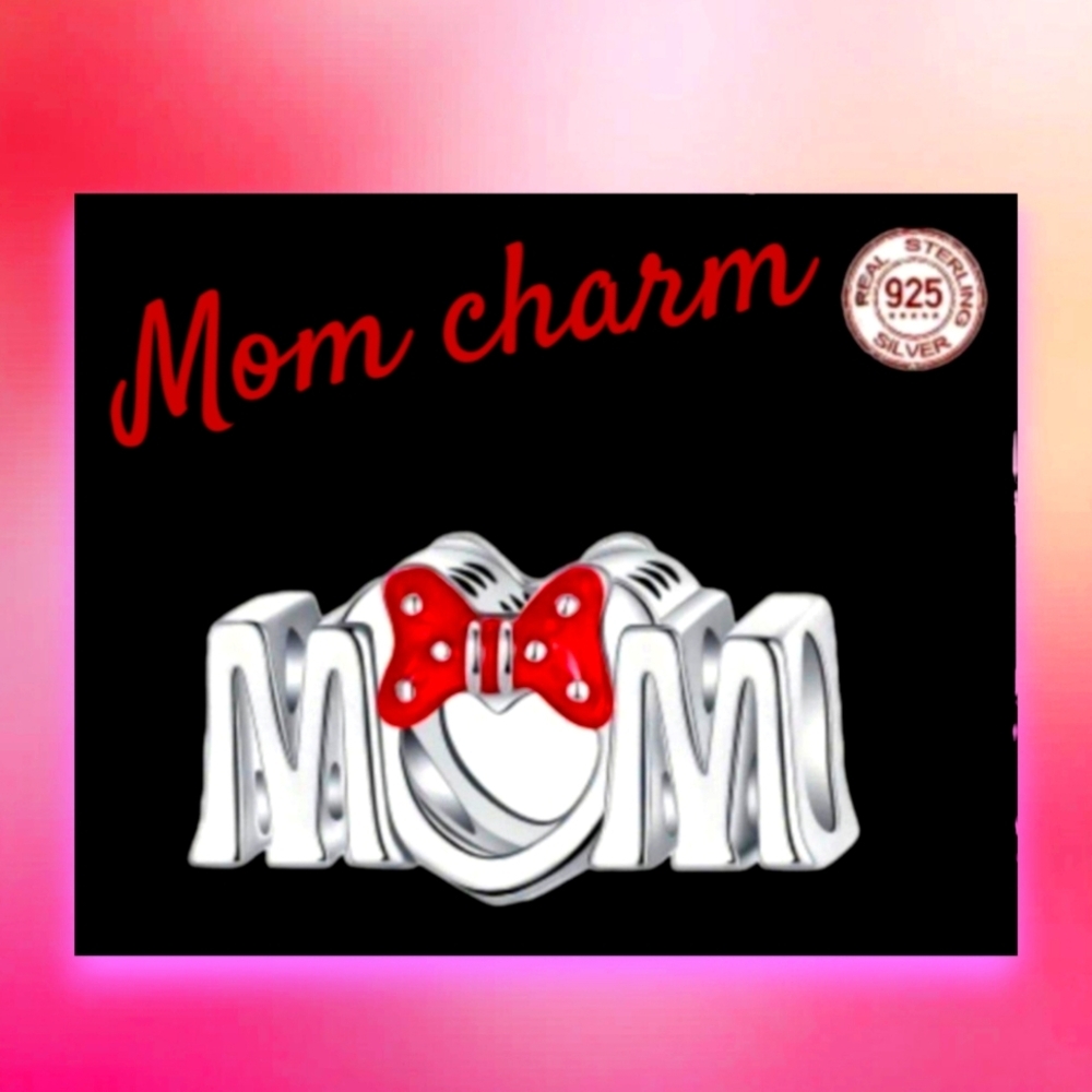 925 Sterling Silver Bow Heart Series Charm